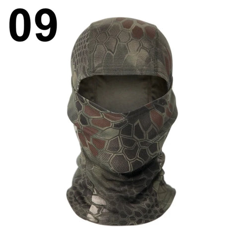 Tactical Balaclava Full Face Mask Set Men Summer Snapback Sun Hat Outdoor Hunting Camouflage Balaclava